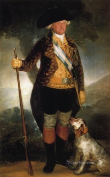 フランシスコ・ゴヤ Painting - 狩猟衣装を着たカルロス 4 世 フランシスコ デ ゴヤ
